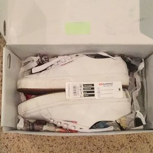 White leather size 36 (6us) superga shoes